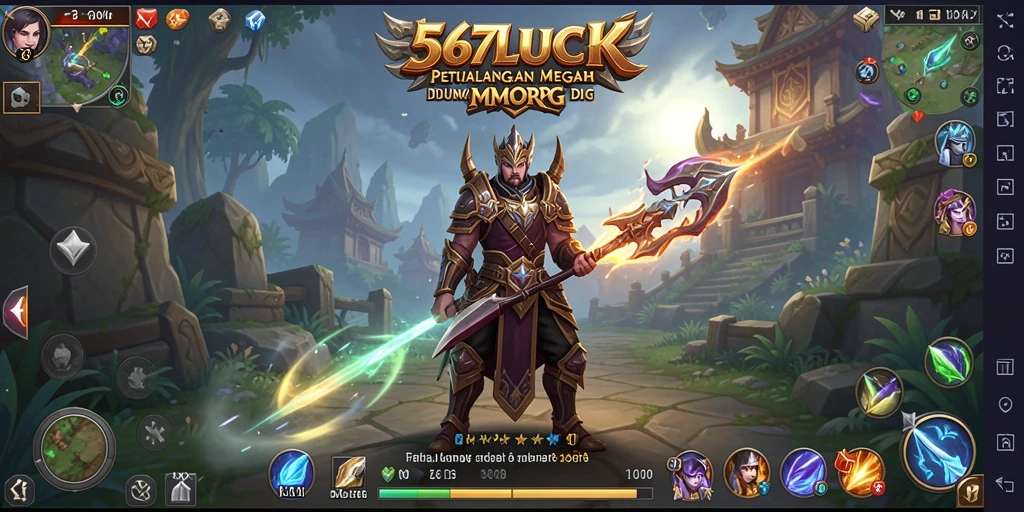 Tampilan gameplay mendalam dalam game MMORPG 567LUCK.
