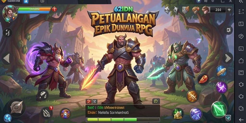 Tampilan gameplay RPG yang menegangkan dan penuh aksi.