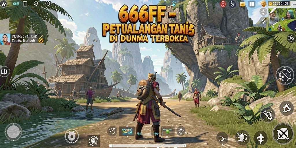 Tampilan permainan Open World yang mendebarkan di 666FF.