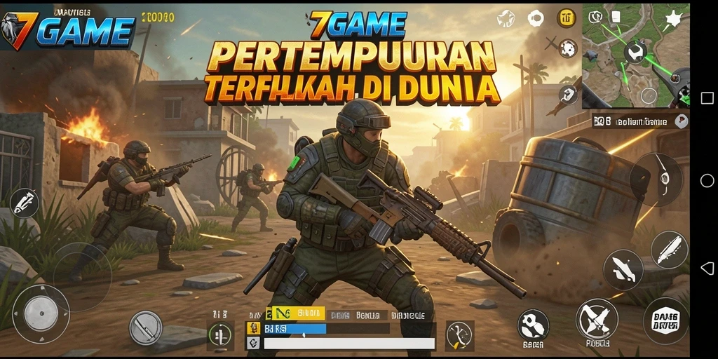 Gameplay mendebarkan Battle Royale dengan aksi tembak-menembak.