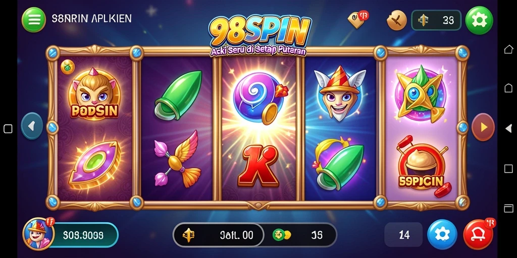 Screenshot menampilkan gameplay aksi seru di 98SPIN.