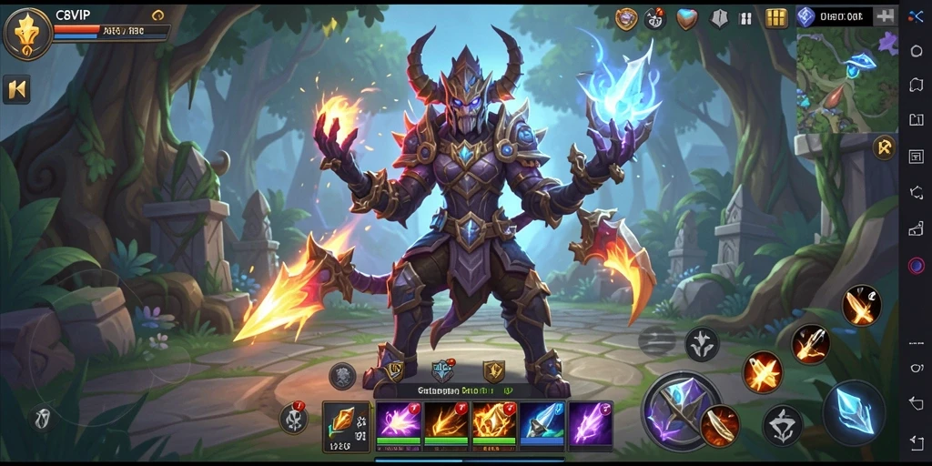 Tampilan menarik dari gameplay ARPG C8VIP yang menantang.