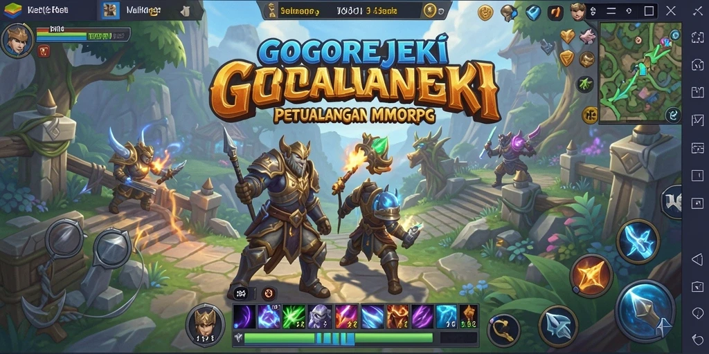 Tampilan gameplay seru dalam dunia GOGOREJEKI yang memukau.