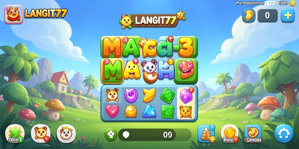 Tampilan menarik gameplay LANGIT77 yang menantang.
