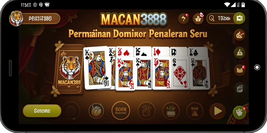 Tampilan gameplay menarik dari <strong>MACAN388</strong> dalam permainan Domino.