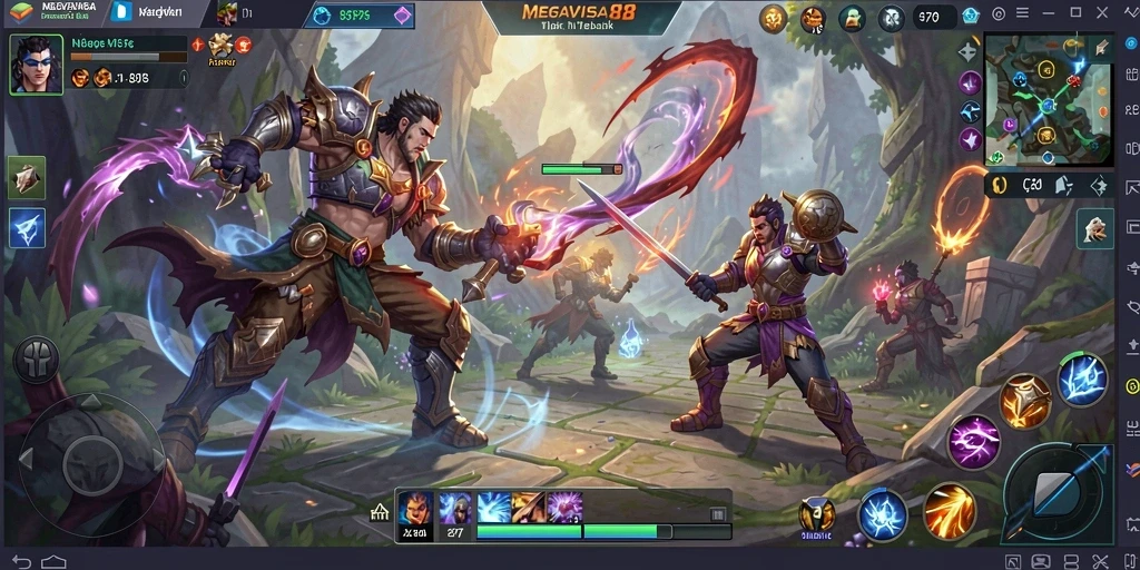 Tampilan gameplay seru dalam MEGAVISA88 yang memukau.