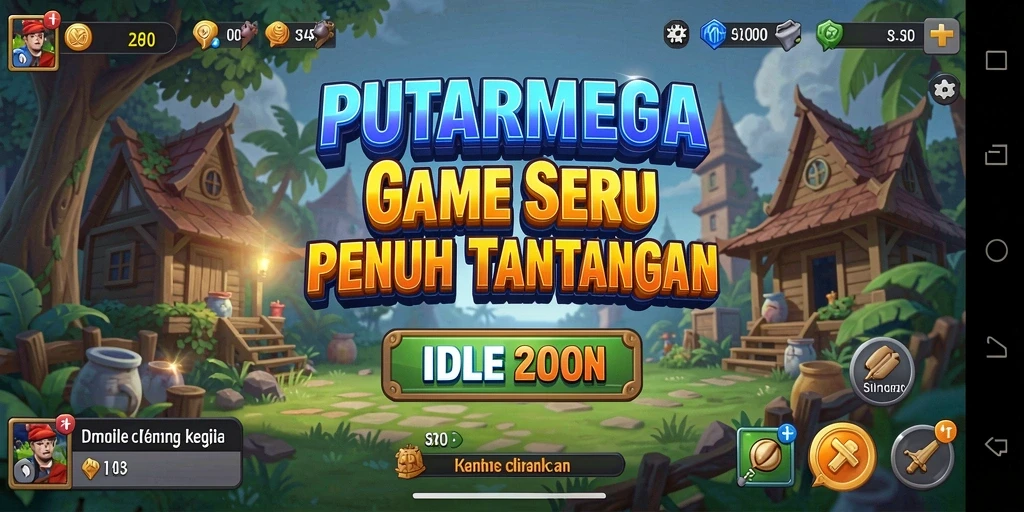 Tangkapan layar gameplay PUTARMEGA yang seru dan interaktif.
