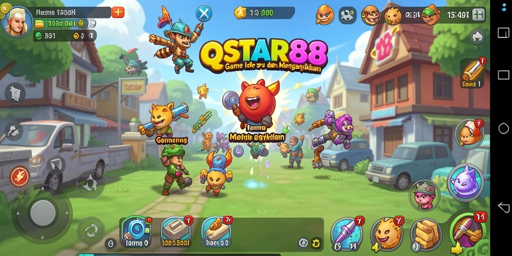 Tampilan gameplay QQSTAR88 yang seru dan menarik dalam menjelajahi dunia Idle.