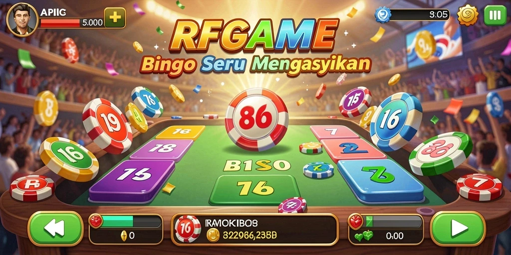 Tampilan gameplay RPGAME yang menyenangkan saat bermain Bingo.