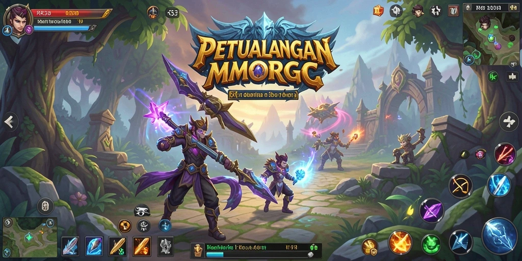 Tampilan gameplay seru dalam dunia fantasi di RR33.