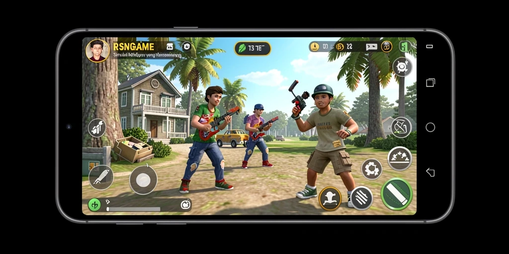 Tampilan menarik dari gameplay RSNGAME yang menggambarkan simulasi kehidupan.