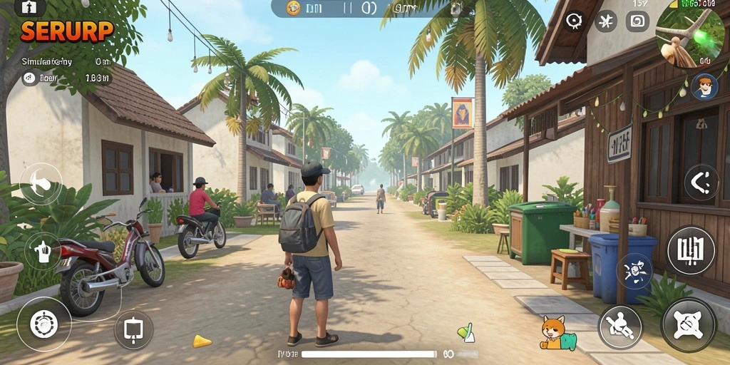 Tampilan gameplay SERURP yang menarik dan interaktif.