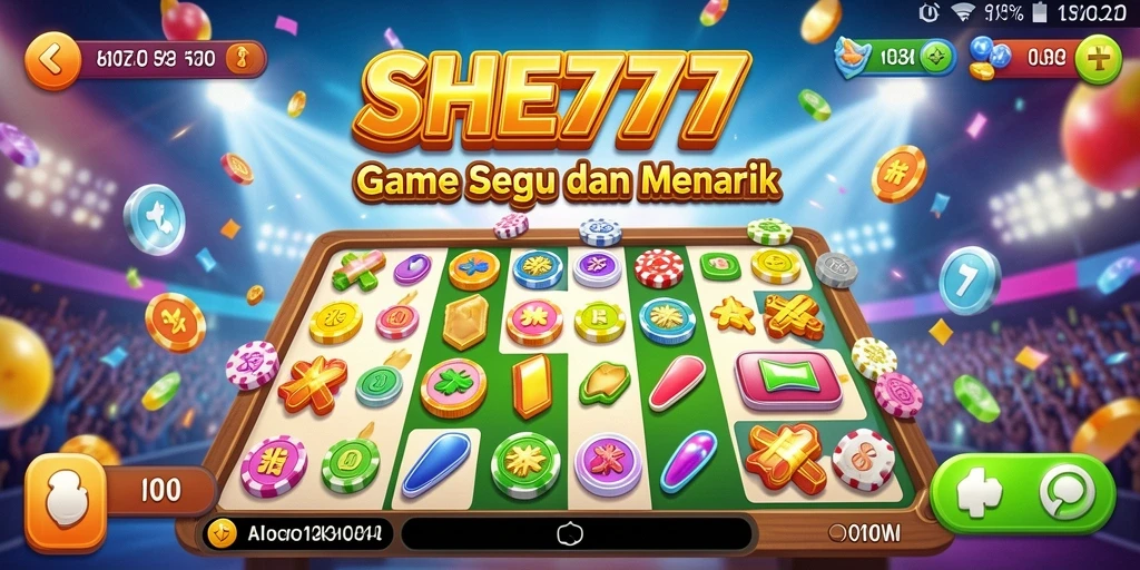 Tampilan gameplay seru dan interaktif dari SHE777 Bingo.