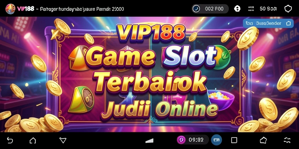 Tampilan antarmuka permainan slot VIP188 yang menarik dan interaktif.