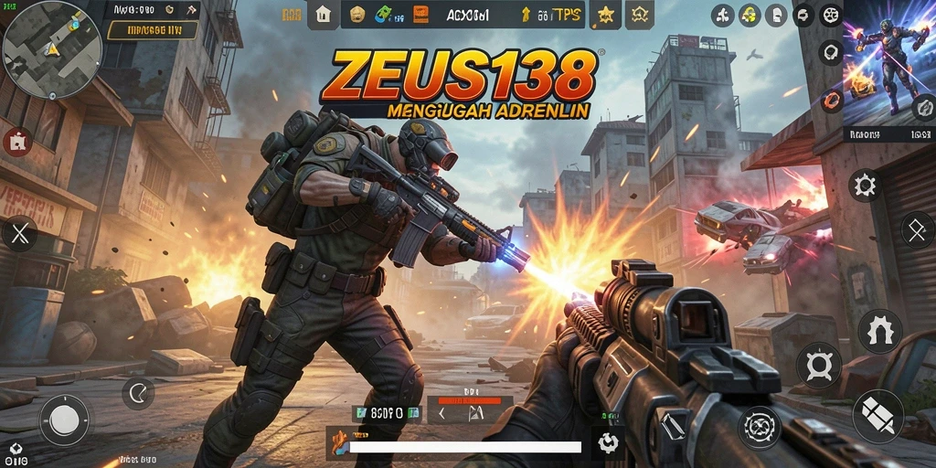 Tampilan gameplay ZEUS138 dengan aksi tembak-menembak yang mendebarkan.
